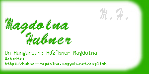 magdolna hubner business card